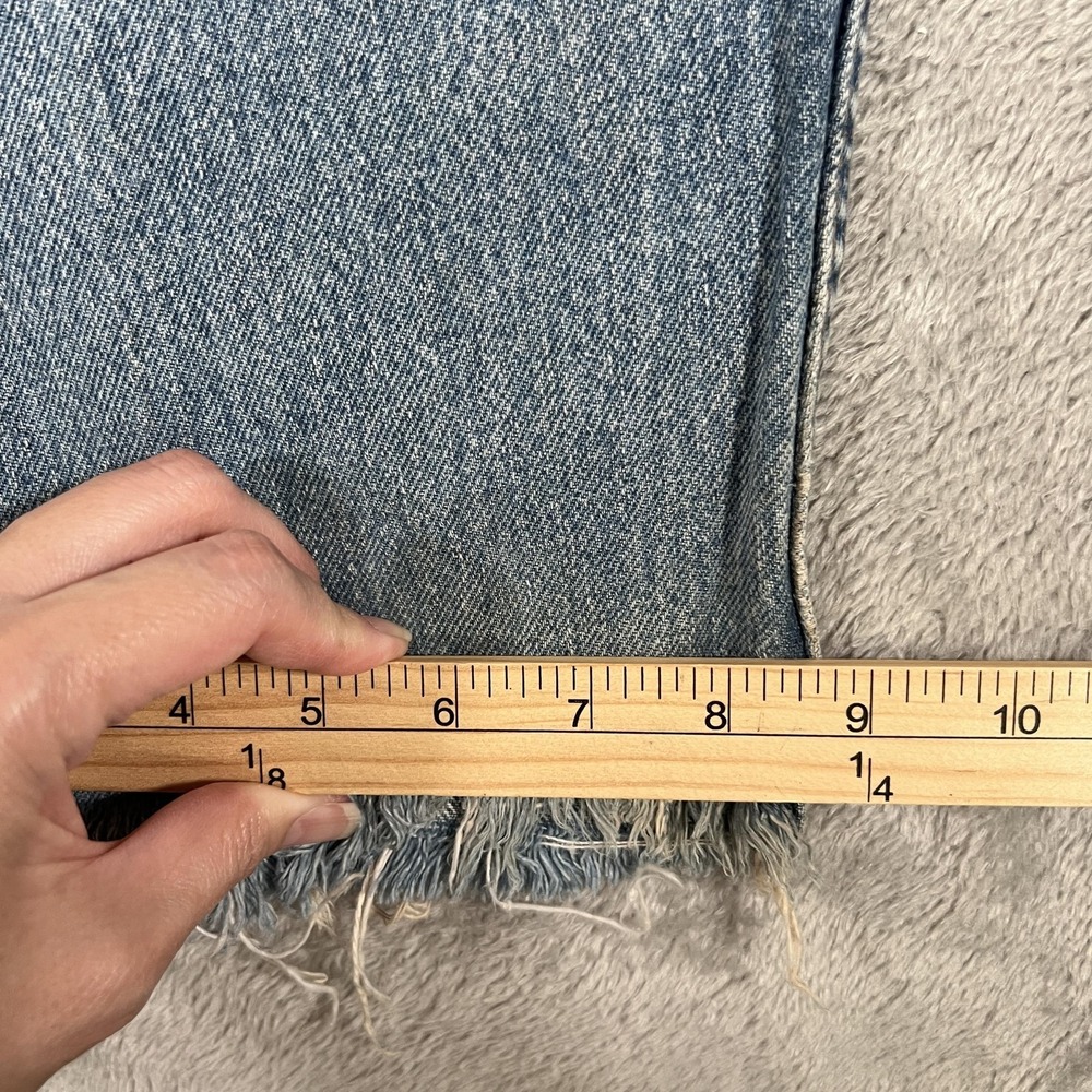 Vintage Levis SilverTab Loose Jeans Mens 34x31 Blue Distressed Frayed Hem 90s - Picture 11 of 12
